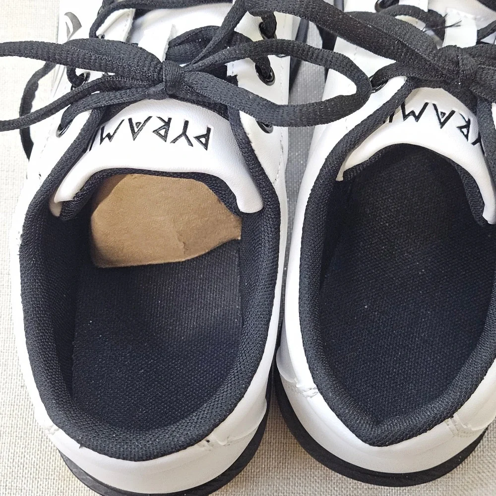 Pyramid Tribal Bowling Shoes Mens Size 11 White Black 10004527 Athletic Sneaker